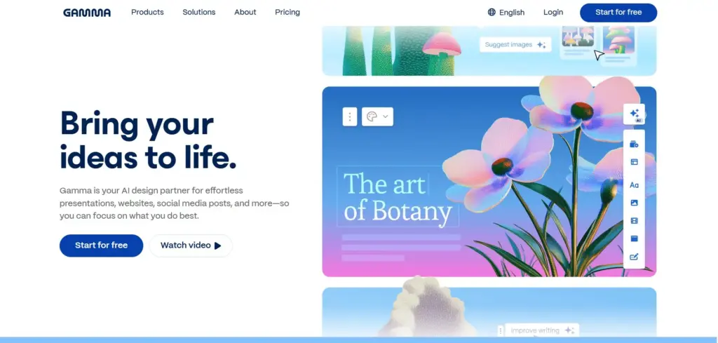gamma ai powered presentation maker