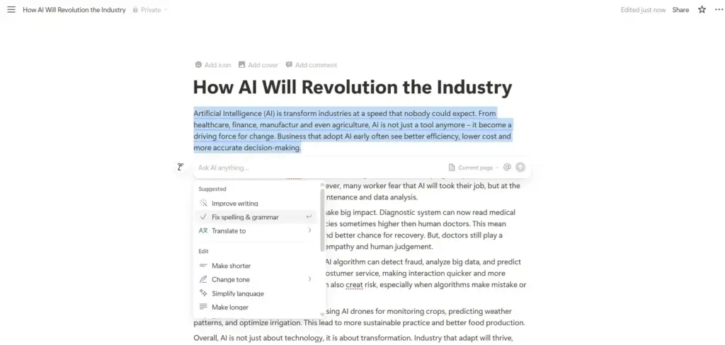 notion ai productivity apps for students 1