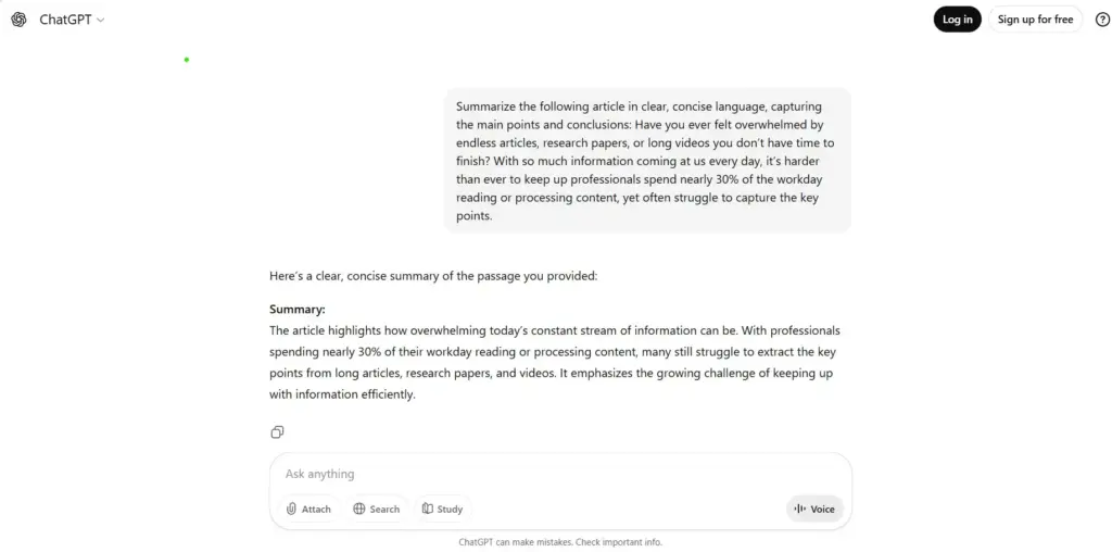 ai document summarizer