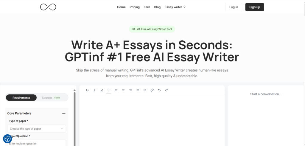 gptinf essay writer